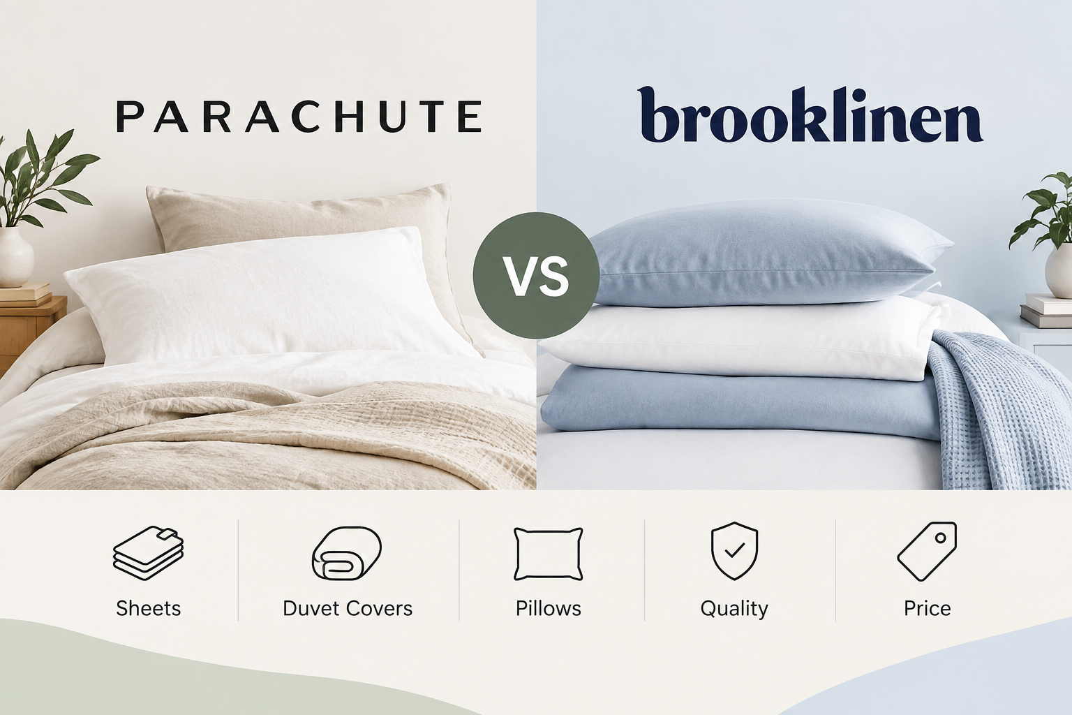 Parachute vs Brooklinen review