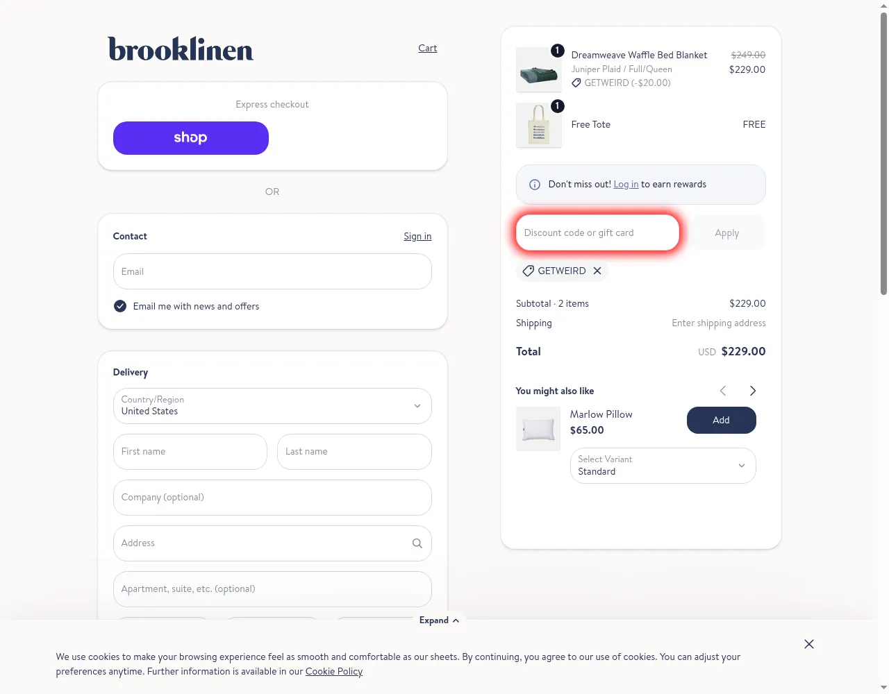 Brooklinen Promotions & Discounts